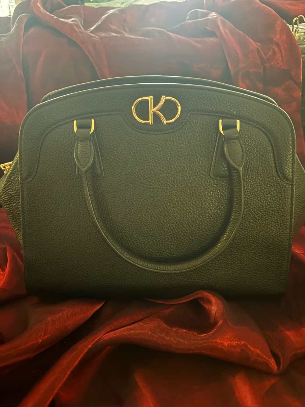 NWT Kate Spade Kyla Large Satchel Black Pebbled Leather KF5